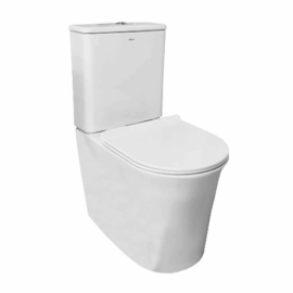BERKLEY Toilet Set Rimless Dual Flush White Regular Seat #TC6627B