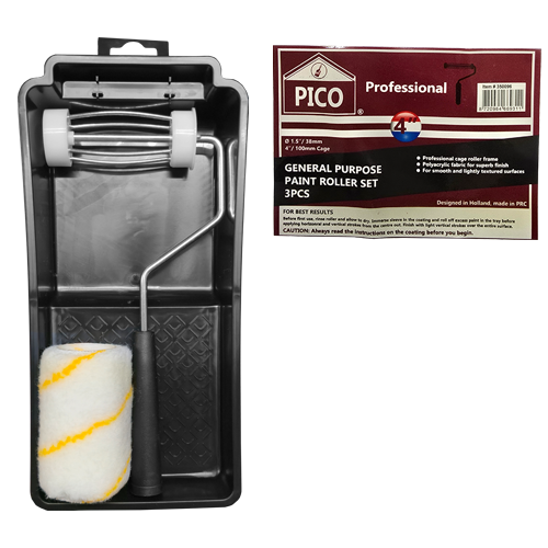 PICO General Purpose 4" Paint Roller Set #350096