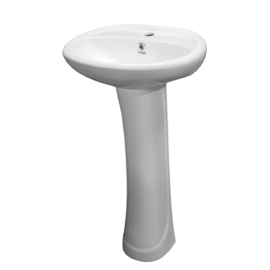 VICTORY Basin and Pedestal White #TR364