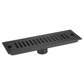 BSL Matte Black Floor Drain Linear #HJFD004-B
