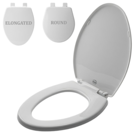 BEMIS White Toilet Seat #1580/580ARSL